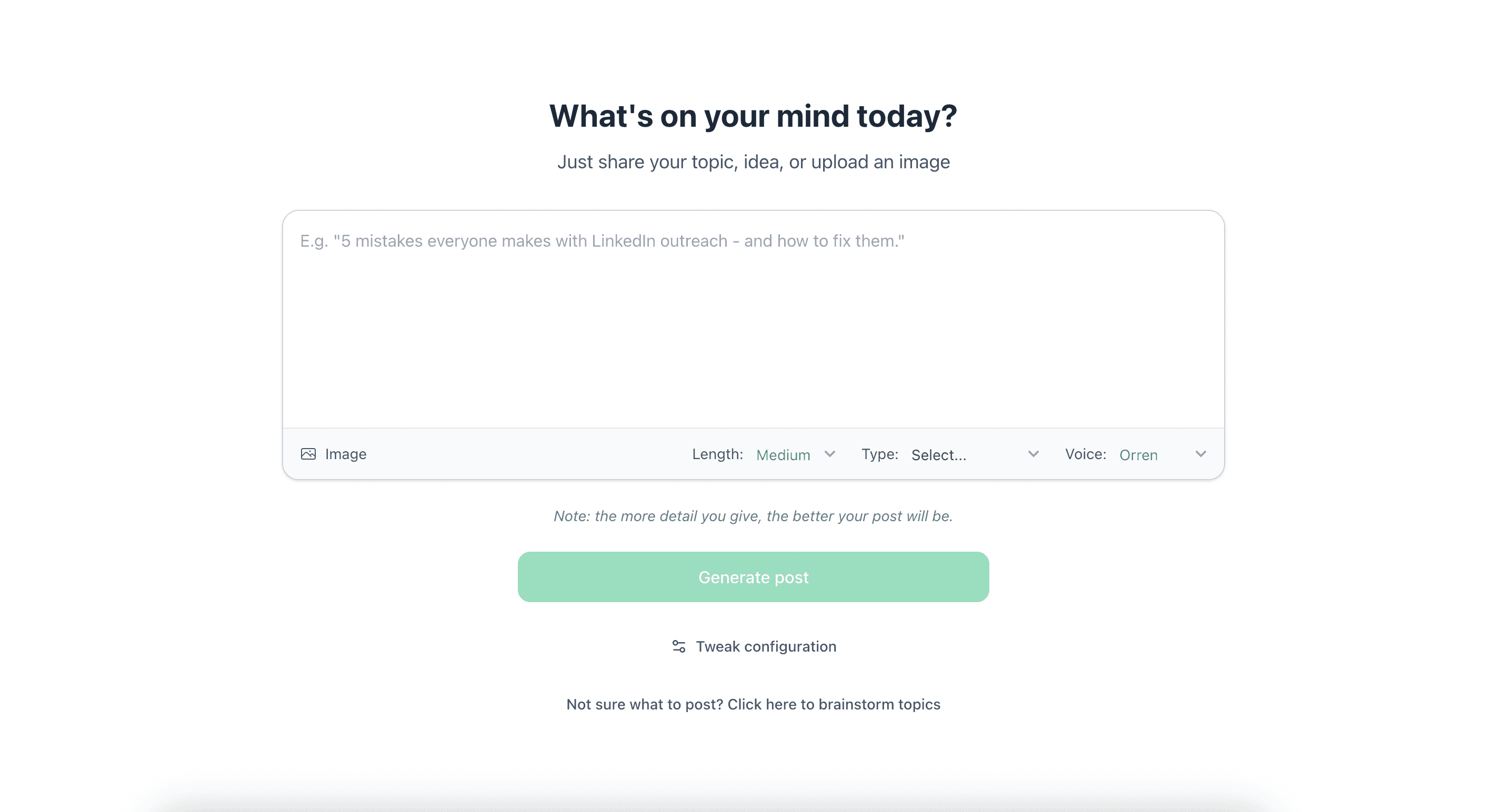Write posts in minutes, not hours - LinkedIn AI content creation